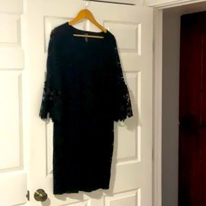 Black mid size dress